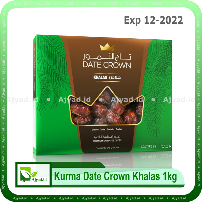 

SPESIAL PROMO - KURMA DATE CROWN KHALAS 1 KG - STOK TERBARU DATES CROWN