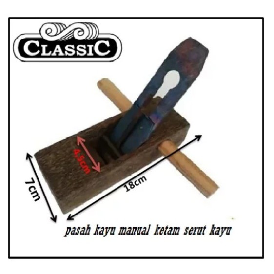 Pasah Sugu Alat Serut Ketam Kayu Tangan Manual 1 Set Lengkap Panjang 18cm