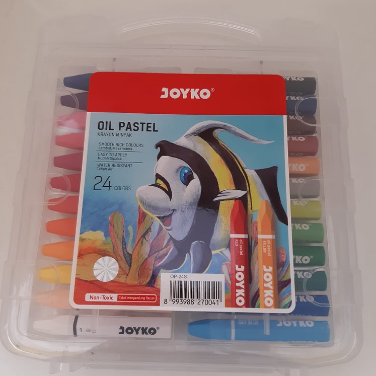 

Crayon Joyko OP-24S 24 Warna / Krayon / Oil Pastels / Pastel / Colors