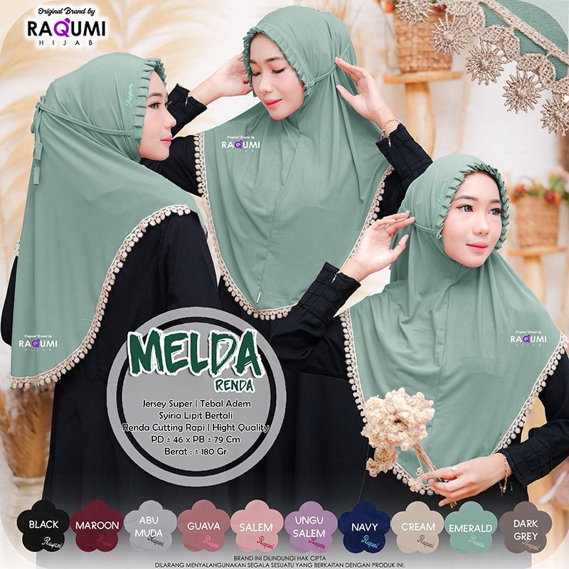Melda Renda Daily Hijab Original Raqumi Hijab