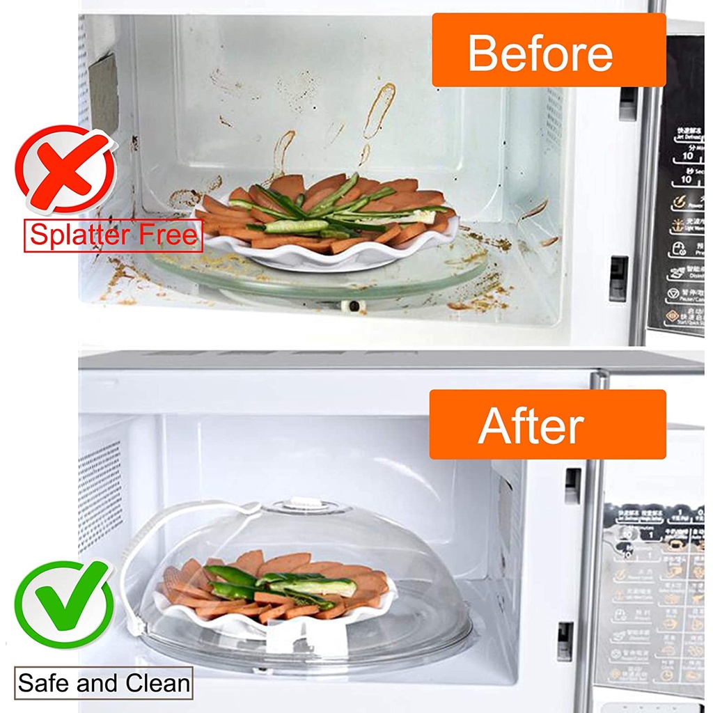 [Featured]Microwave Transparent Splash Fresh-keeping Cover