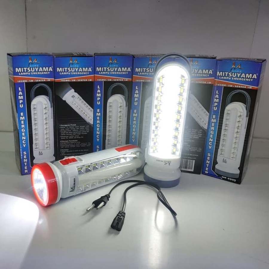 Senter + Lampu Emergency Mitsuyama MS-6032 Batrai Awet dan Berkualitas