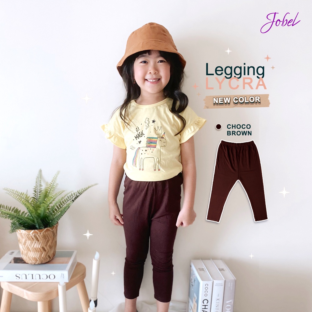 Jobel Legging Lycra New Colour - Celana Panjang Anak Perempuan - Satuan