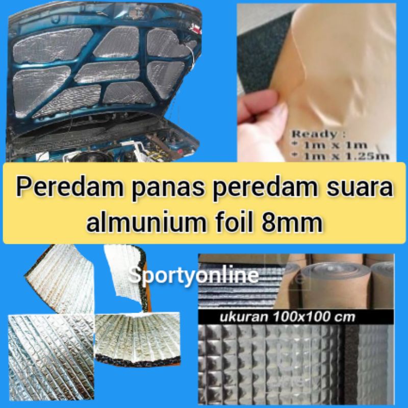 Peredam panas kap mesin allmunium voil