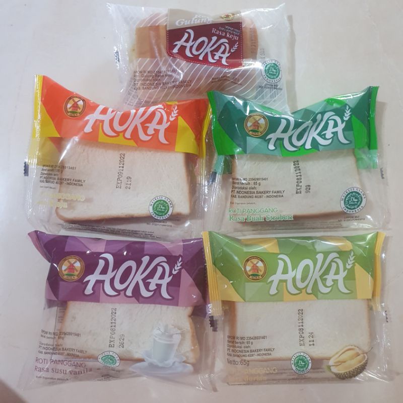 

Roti AOKA 65gr Ecer Grosir