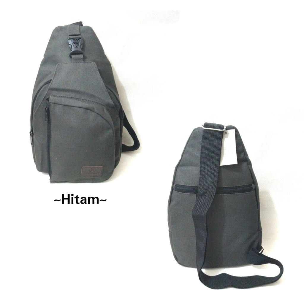 Tas Slempang Kanvas Pria Sling Bag Cowok Travel Bag Laki Tas Kecil Cowo Selempang - SB Kanvas GA