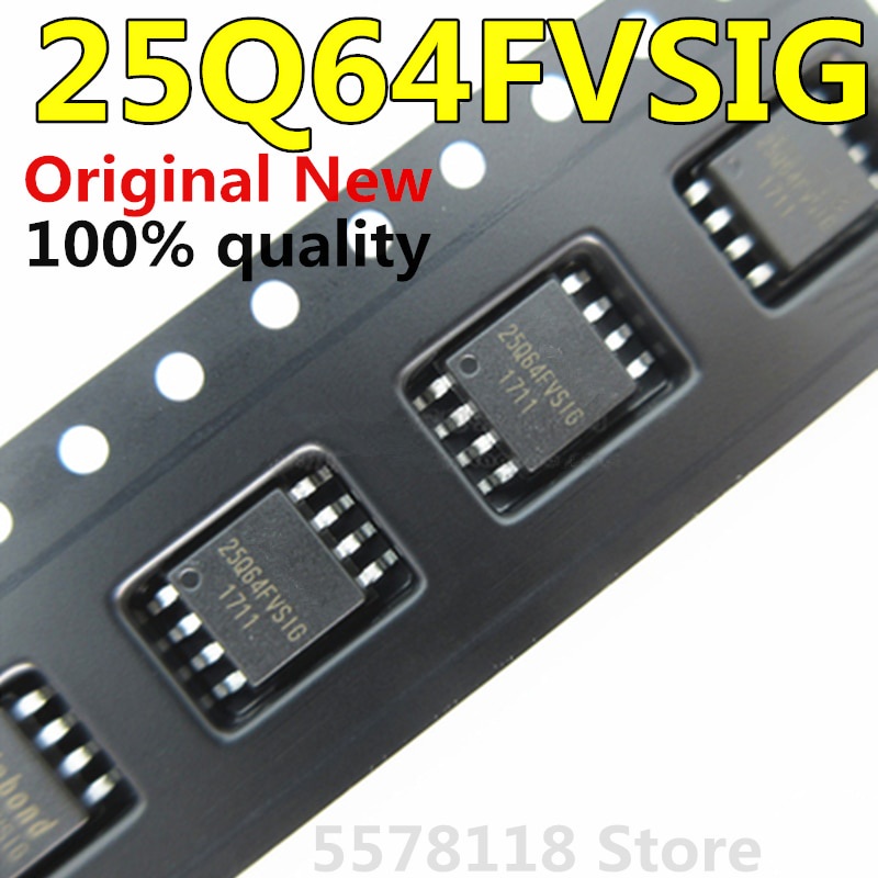 10pcs Ic 25q64fvsig W25Q64Fvsig Sop-8 25q64 Sop8