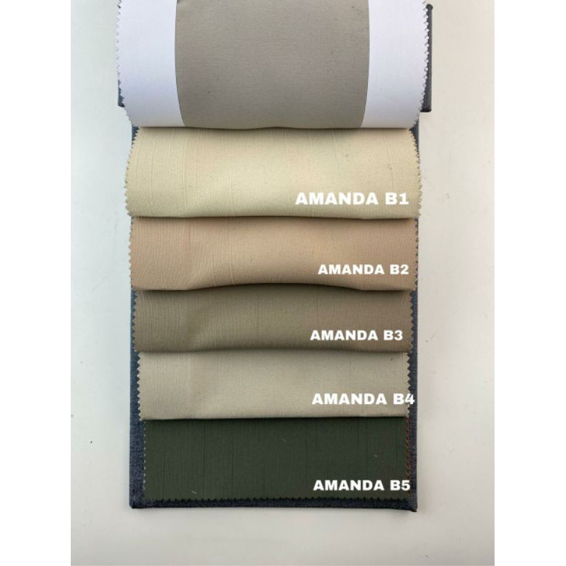 Kain import Bahan Gorden blackout meteran lebar 280cm Amanda berat kain 750gr/m seri B
