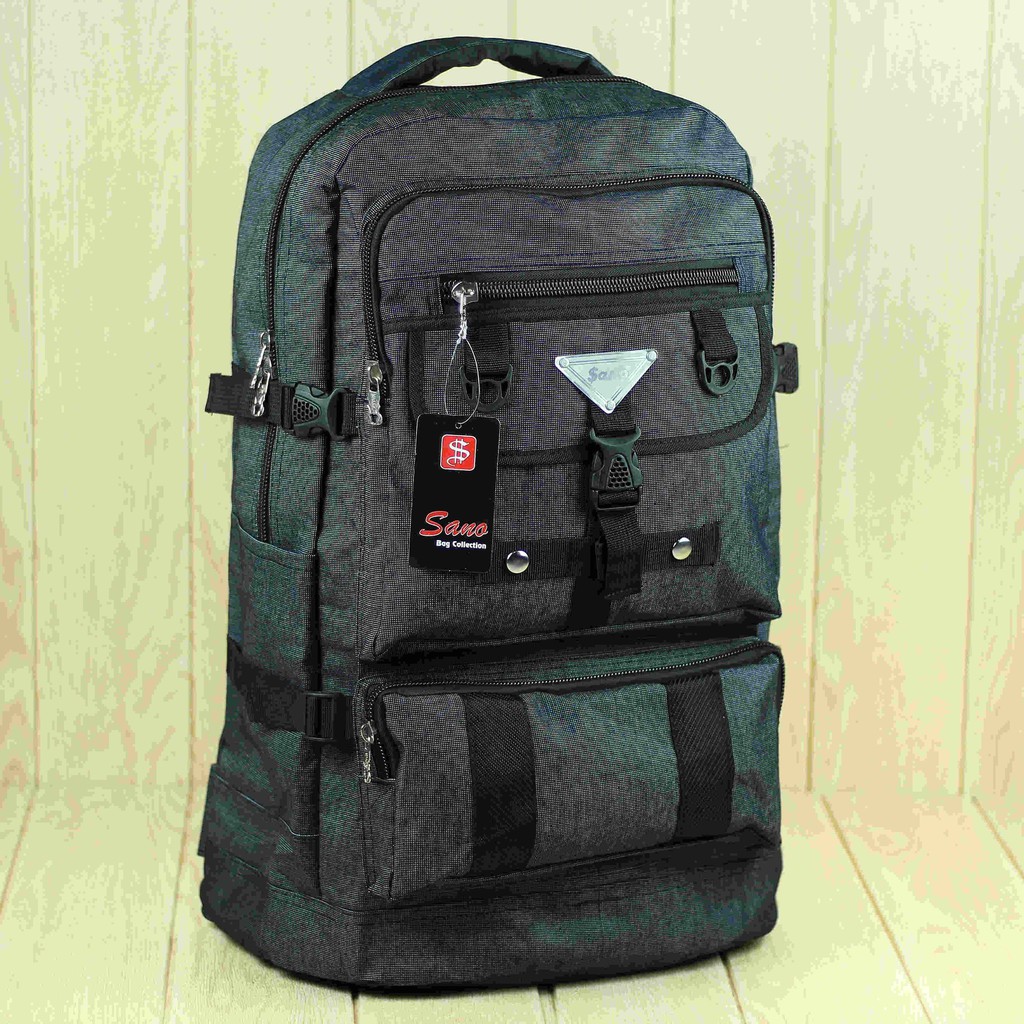 BELI 1 GRATIS 1 Tas Ransel Gunung Cowok Keren Outdoor Muncak Hiking Free Selempang Polo Pria Awet