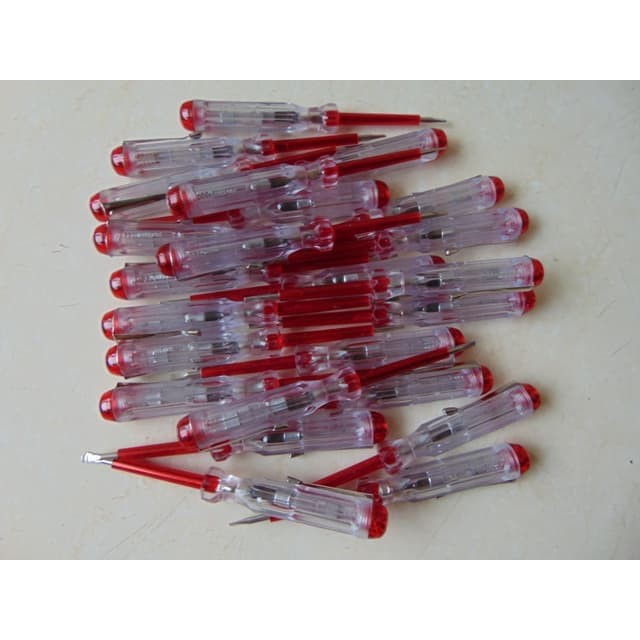 Obeng Test Pen Merah HCE Obeng Tespen Murah Berkualitas