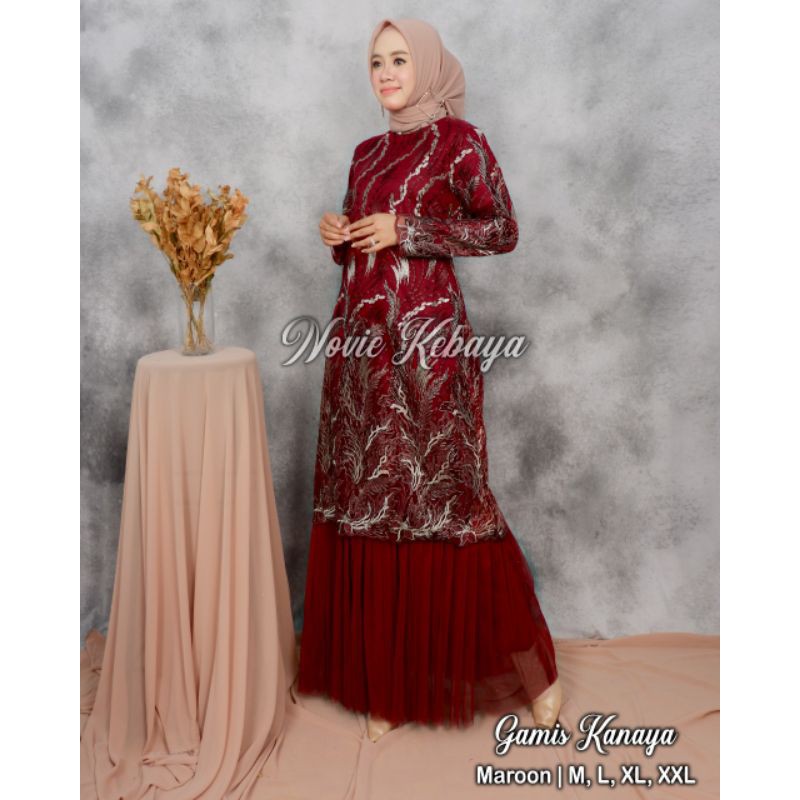 REALPICT Kebaya Gamis Tutu / Kebaya Gamis Modren / Kebaya Terbaru / Gamis Tutu Modren