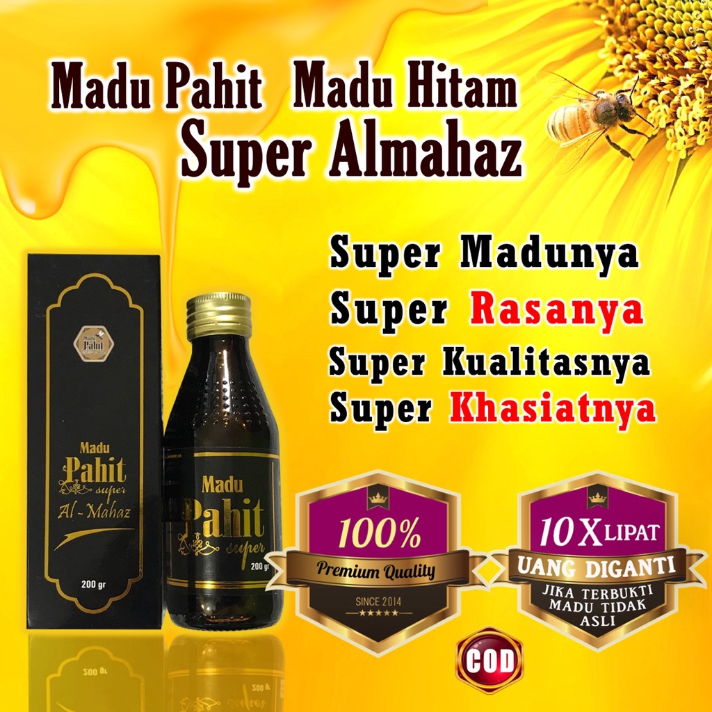 Madu Hitam Pahit Almahaz Madu Pahit Super Almahaz 200gr Original