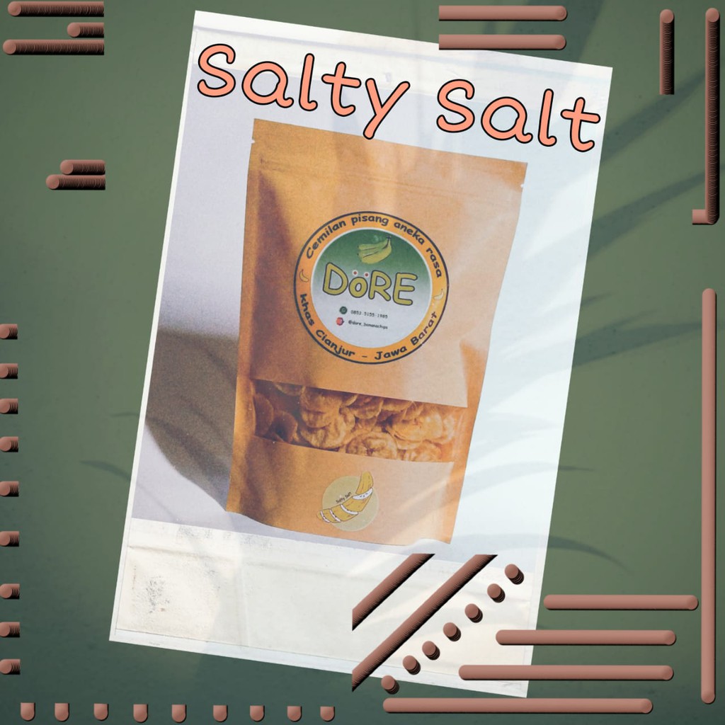 

DöRE keripik pisang spesial rasa Salty / Original - berat 150 g