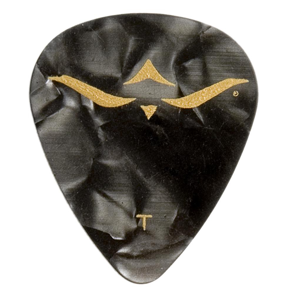 PRS Black Pearloid Celluloid Guitar Picks 12-Pack Thin