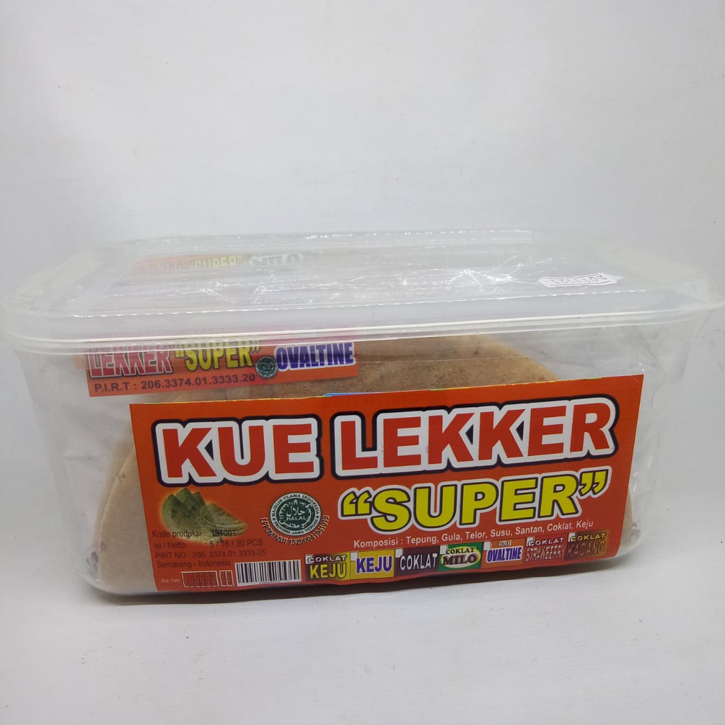 

KUE LEKKER SUPER CRISPY KHAS SOLO LEKER KEMASAN TOPLES ISI 16PCS