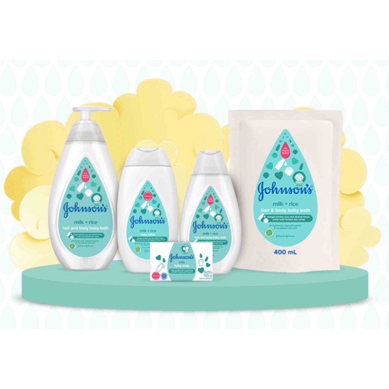 Johnson’s - Milk + Rice Hair &amp; Body Baby Bath