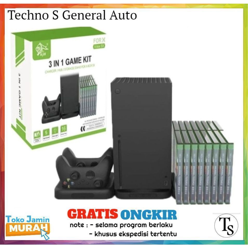 KJH Multifunctional Storage Stand Controller Disc Kaset For Xbox Series X