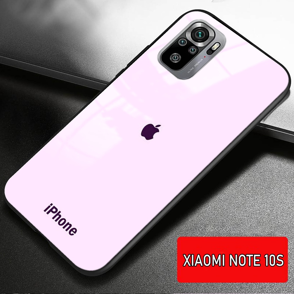 Softcase Glass Kaca XIAOMI REDMI NOTE 10 S - Casing HP XIAOMI REDMI NOTE 10 S [ S40].