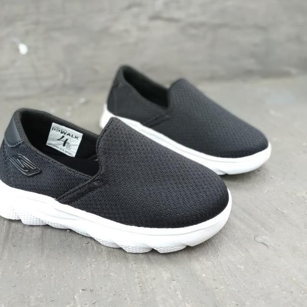 ۩ sepatu anak skechers go walk kids made in vietnam - 31, Hitam ●
