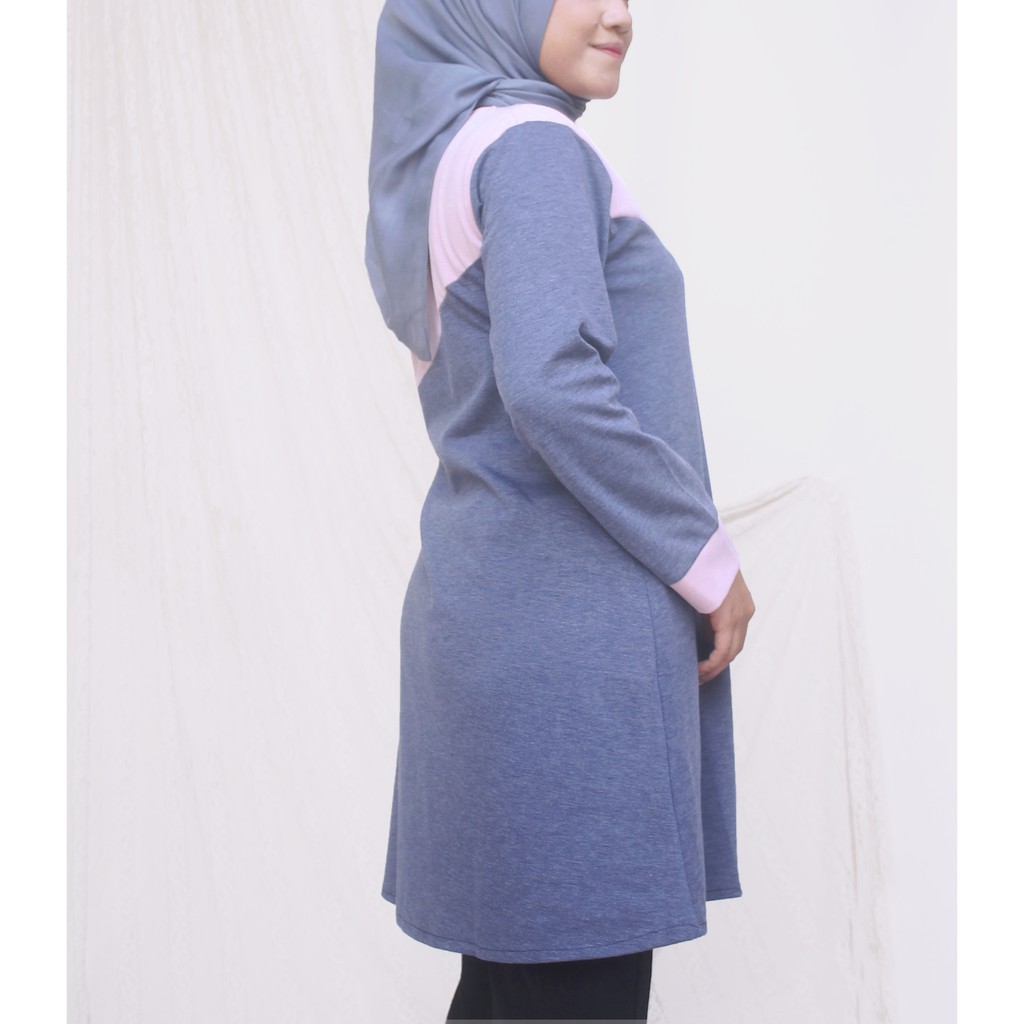 Tunik Bella bahan Denim Diana PREMIUM berkualitas-KOI-14