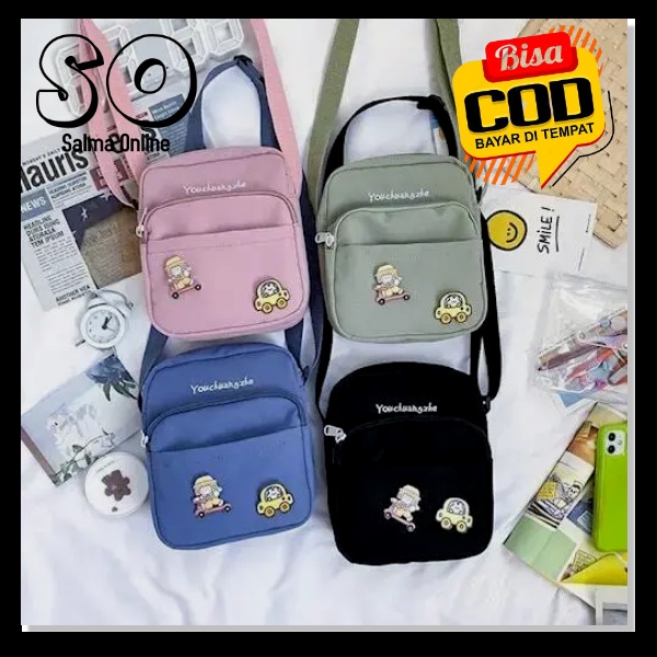 Salma COD Tas Slingbag Wanita Cantik Untuk Kuliah Tas Selempang Mini Murah Meriah Tas Slempang Kekin