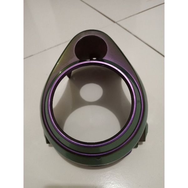 COVER BATOK BELAKANG SPEEDOMETER KILOMETER HONDA SCOOPY KARBU WARNA UNGU ORIGINAL COPORAN MOTOR