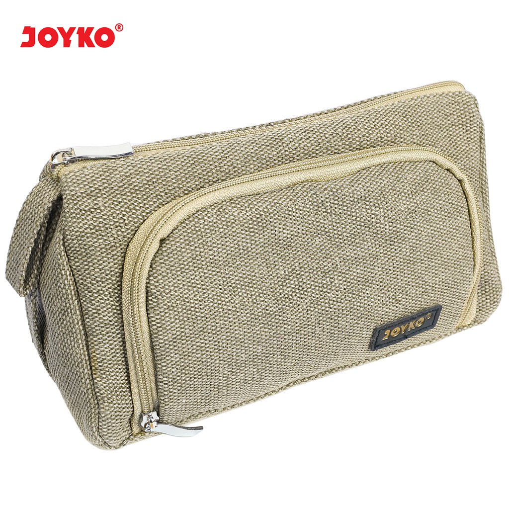 Pencil Case Kotak Tempat Pensil Joyko PC-5003-Light Brown