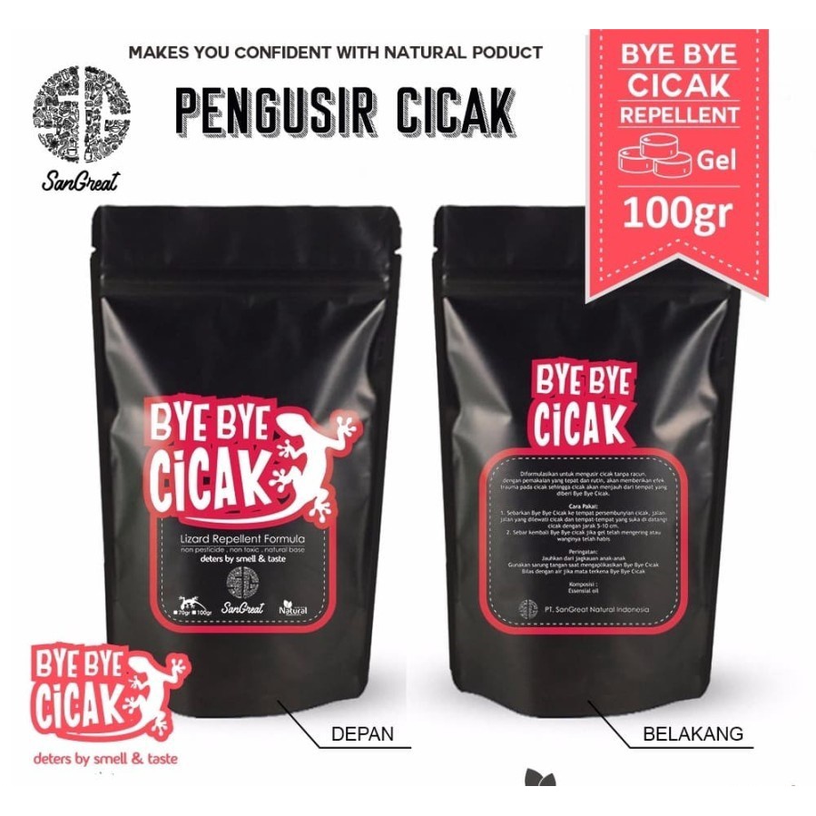 100gr Bye bye Cicak Gel Lizard repellent Anti Cicak non pestisida100gram 100g cicak go away basmi cicak