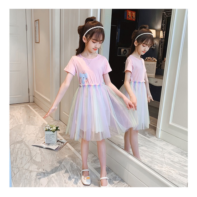 Dress Anak Perempuan Baju Remaja Gaun Pesta Tutu Fashion Girl Teen STELLA Import