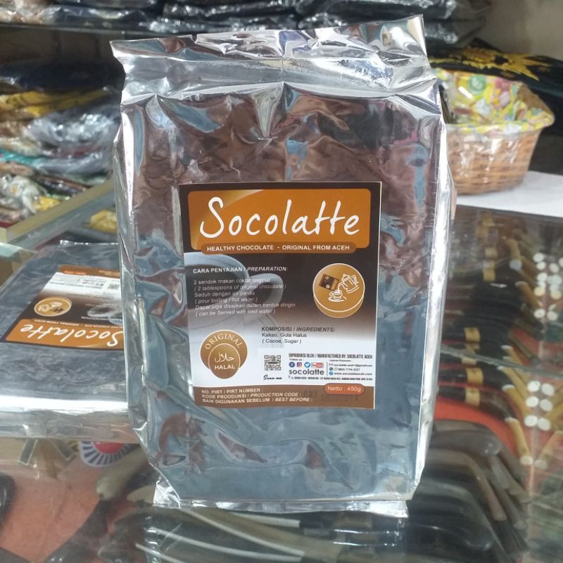 

socolatte oringinal 450gr / COKLAT ASLI ACEH