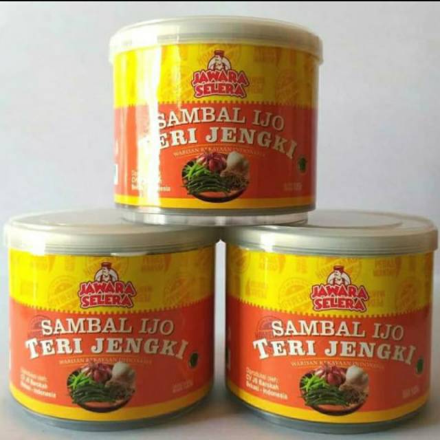 [ TERLARIS ] Sambal Teri Jengki / Sambel Ijo Teri Jengki JS 135g / Sambal Jawara / Sambel Pedas