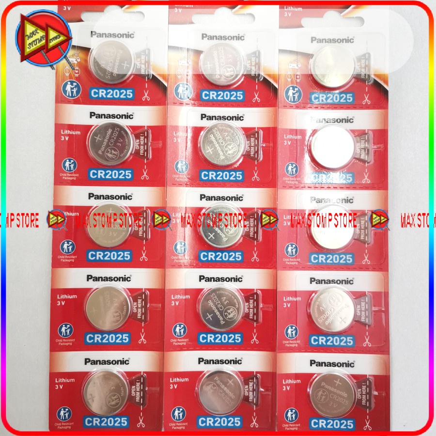 Baterai Jam Kancing Baterai Bulat CR2032/CR2016/CR2025 Panasonic Ori