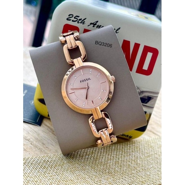 BQ3206 Kerrigan Three-Hand Rose Gold-Tone Stainless Steel Watch