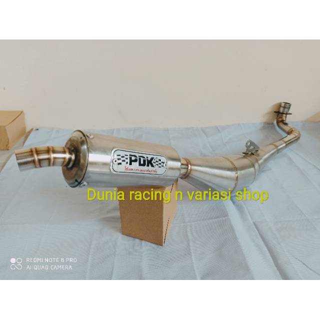 Knalpot PDK F1ZR Force 1 F1 Sigma F1Z ALFA bahan full stenlis PDK original Thailand produk