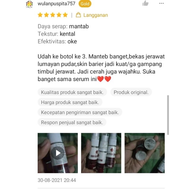 GLOW PEELING SERUM FAILA PUTRI / glowing pemutih wajah BPOM / peeling serum