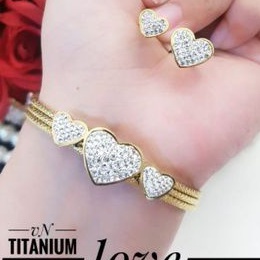 TiTanium set gelang cincin E03