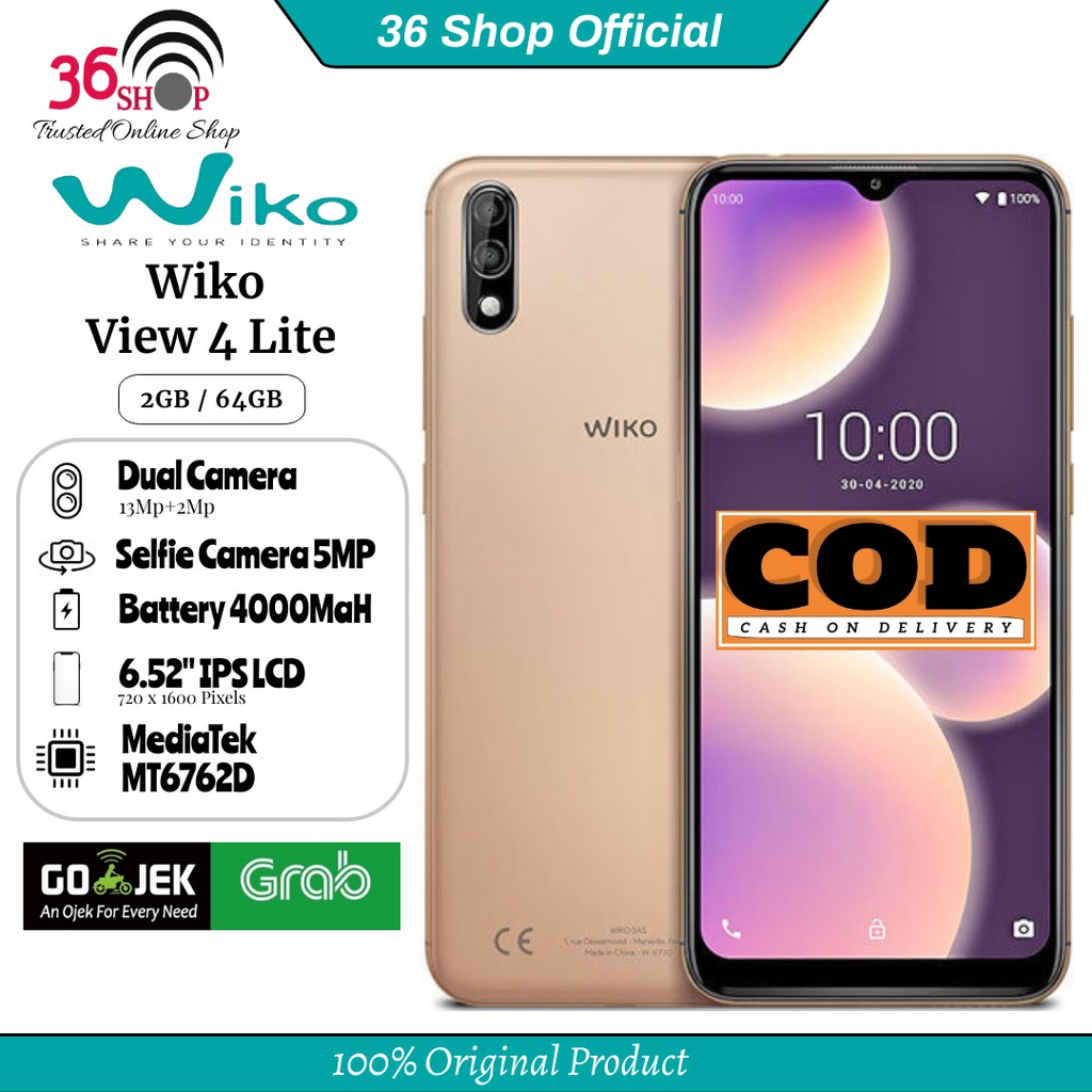 Wiko View 4 Lite  2GB+32GB 2GB+64GB Garansi Resmi