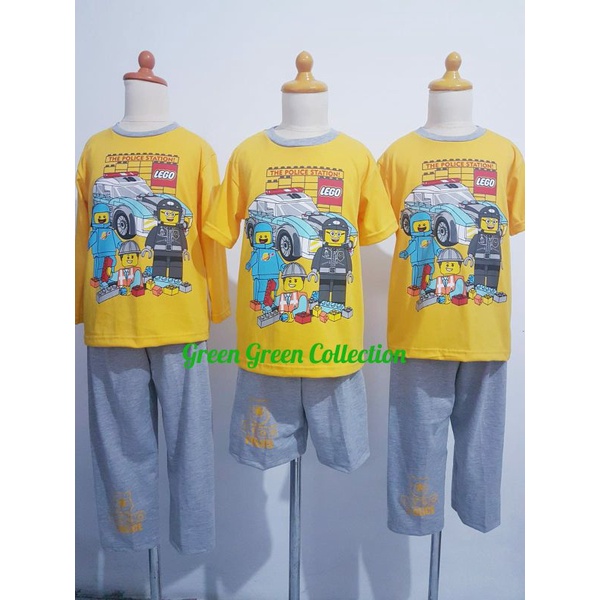 Piyama kaos anak premium Lego New