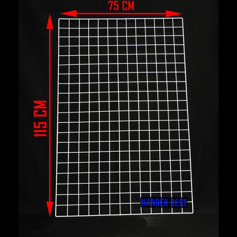 Jaring RAM Dinding/Hijang Hiasan/Wire Grid/Wall Grid 75 x 115 CM | Gantungan Accesories Dan Masker