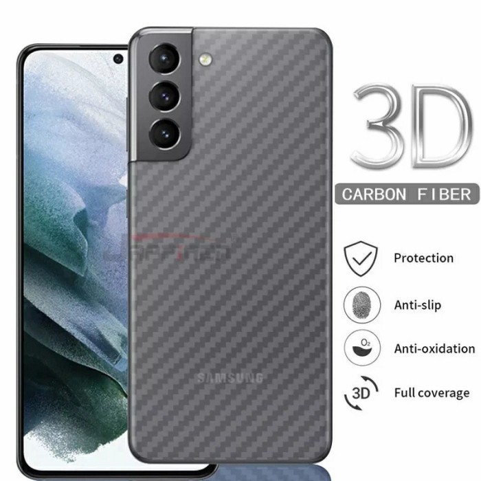 REALME 8 8 PRO Anti Gores Belakang Back Skin Carbon Transparan