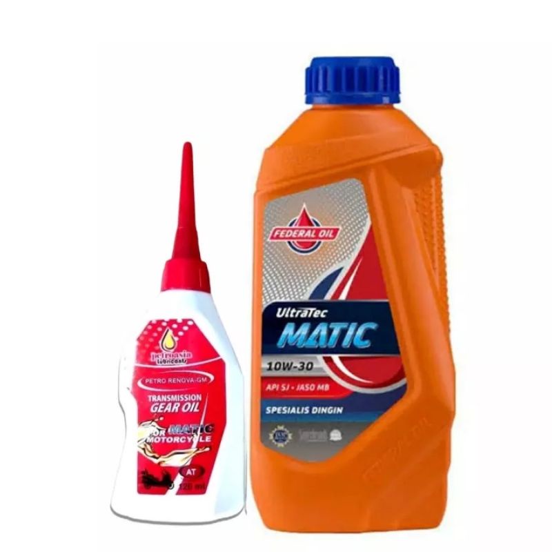 PAKET FEDERAL ULTRATEC MATIC  0.8L + OLI GEAR PETROASIA , 100% ORIGINAL FOR ALL MATIC