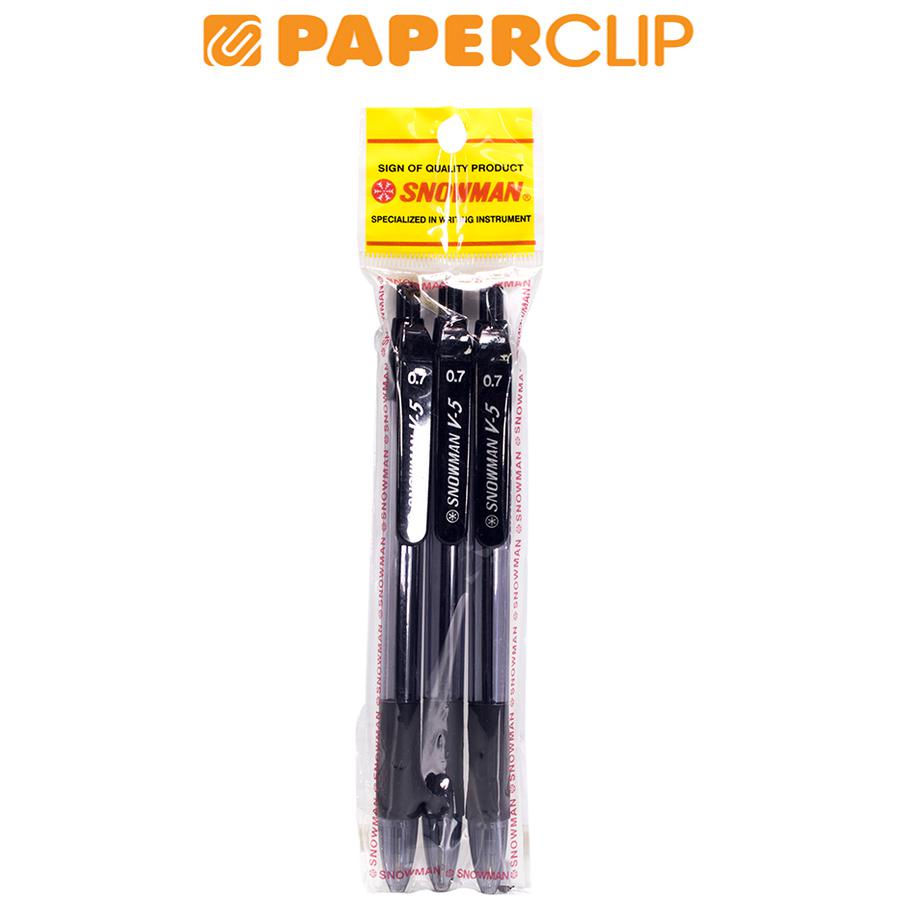 

PULPEN / BALLPOINT SNOWMAN V5 07 ISI 3 BLACK