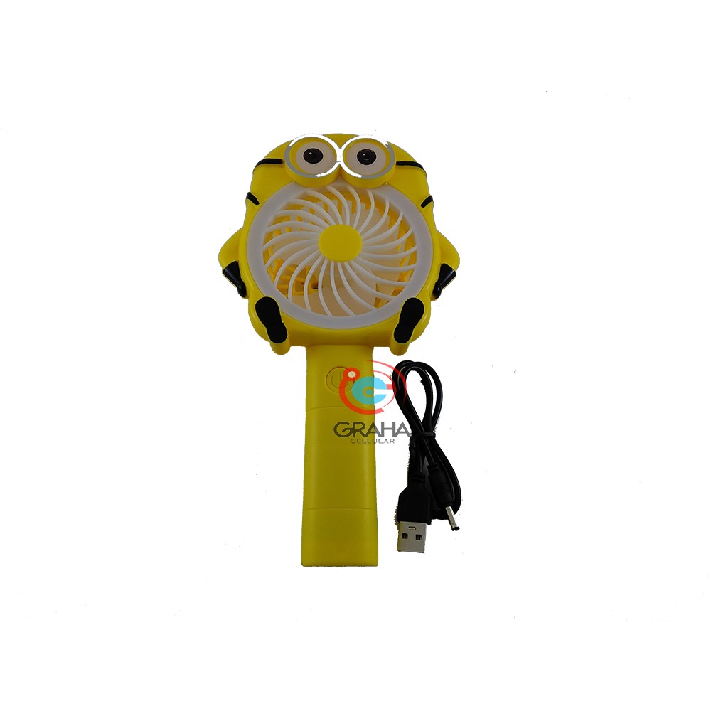 KIPAS MINI 5516 / USB + LAMPU LED CARTOON