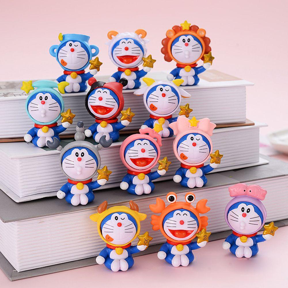 Mxbeauty Mainan Action Figure Model Kartun Doraemon Kawaii Q Version Untuk Anak