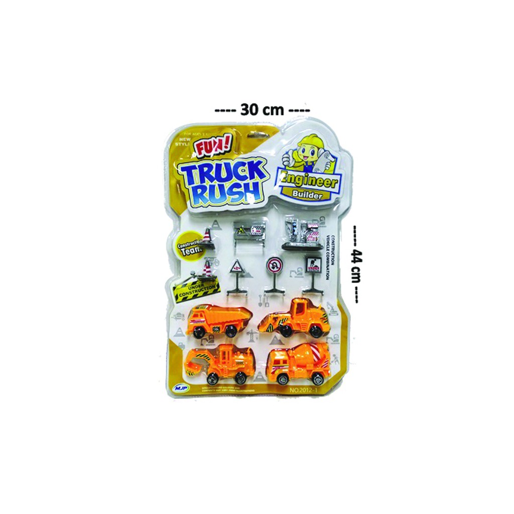 Sekawantoys Mainan anak Truck Rush 4Truck+7Rambu SKW.2012-1