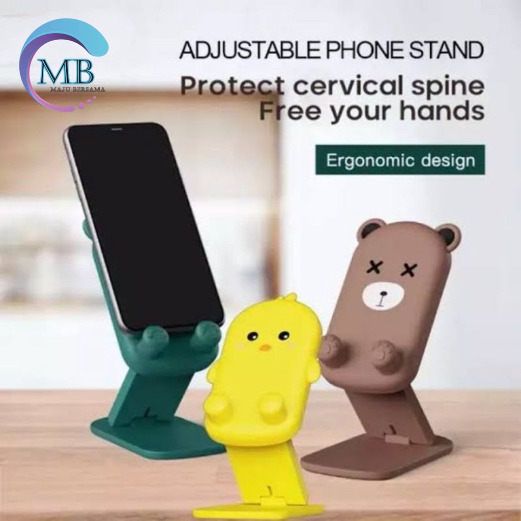 folding stand karakter holder hp meja karakter  holder tablet ipad lipat karakter unik dan lucu MB2436