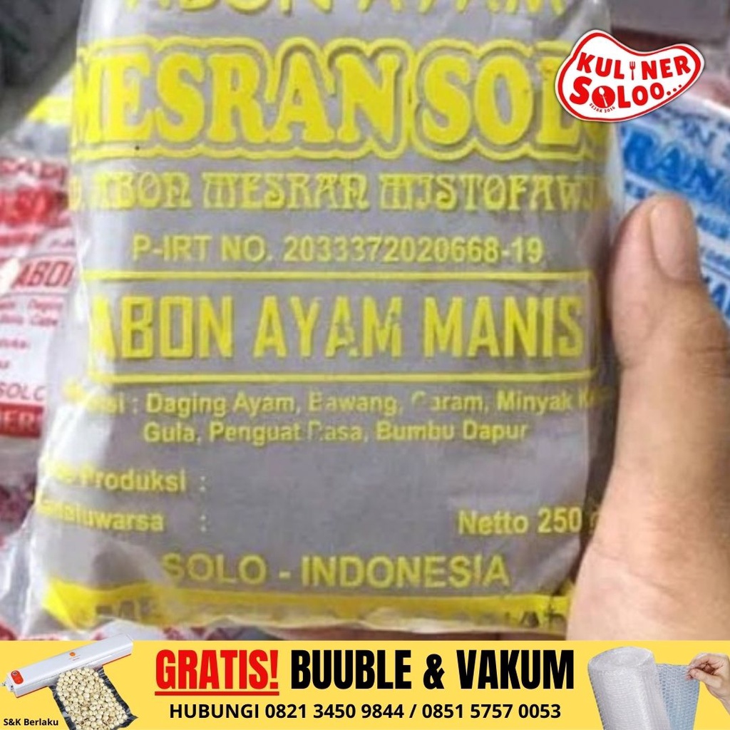 

Abon Mesran Abon Ayam - Kuliner Soloo