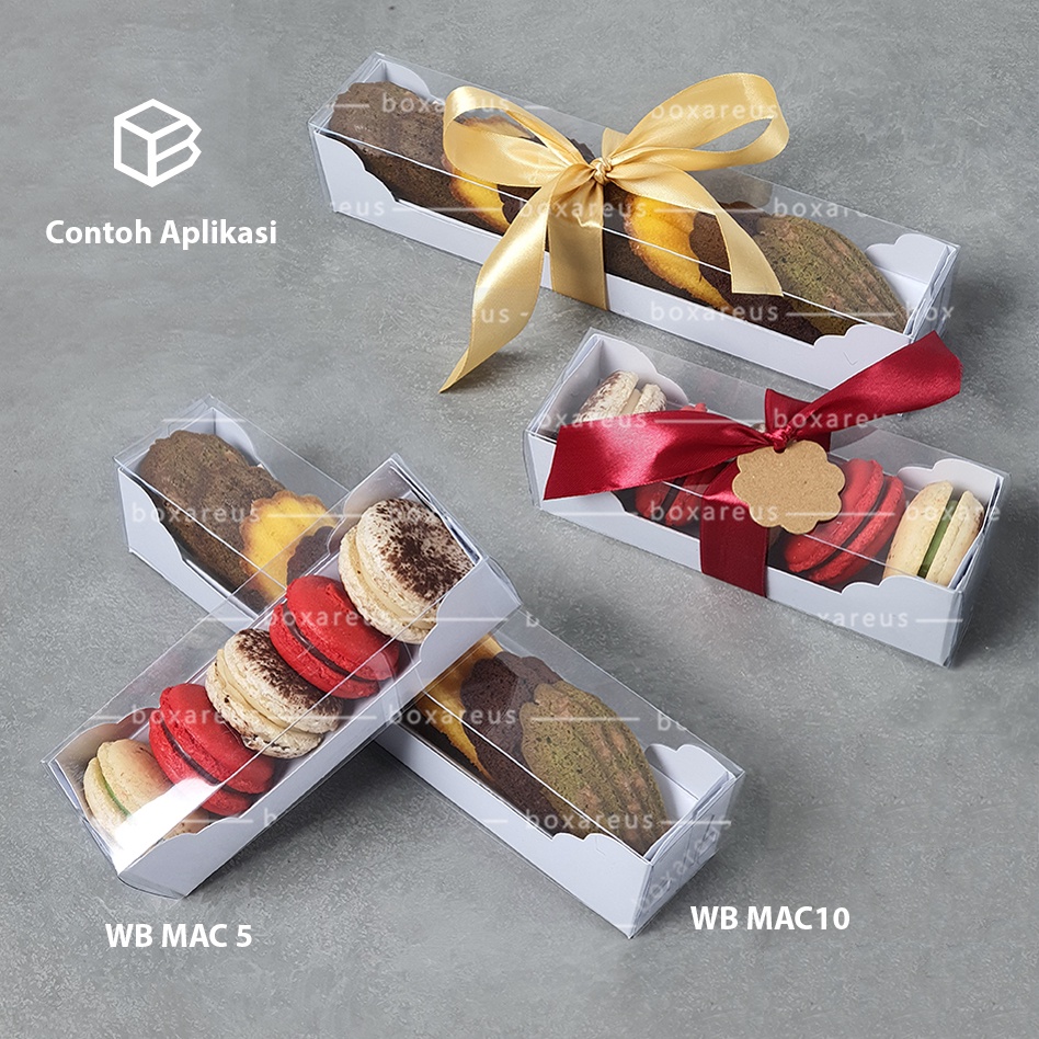 Box Macaron / Macaroon Packaging / Kotak Dus Kue Kering | WB MAC10