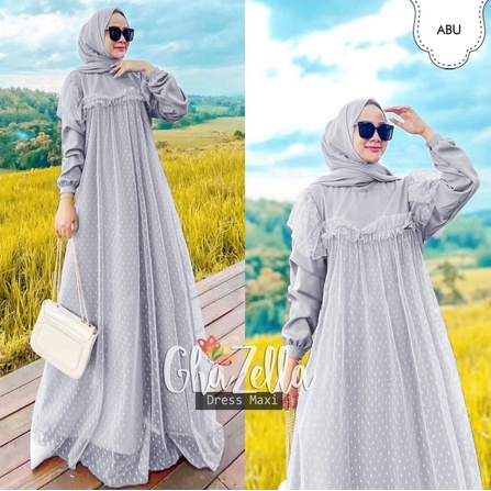 Baju Gamis Brukat Wanita Remaja Modern Terbaru 2021 Murah Elegan Tren Kekinian Untuk Kondangan Maxy 