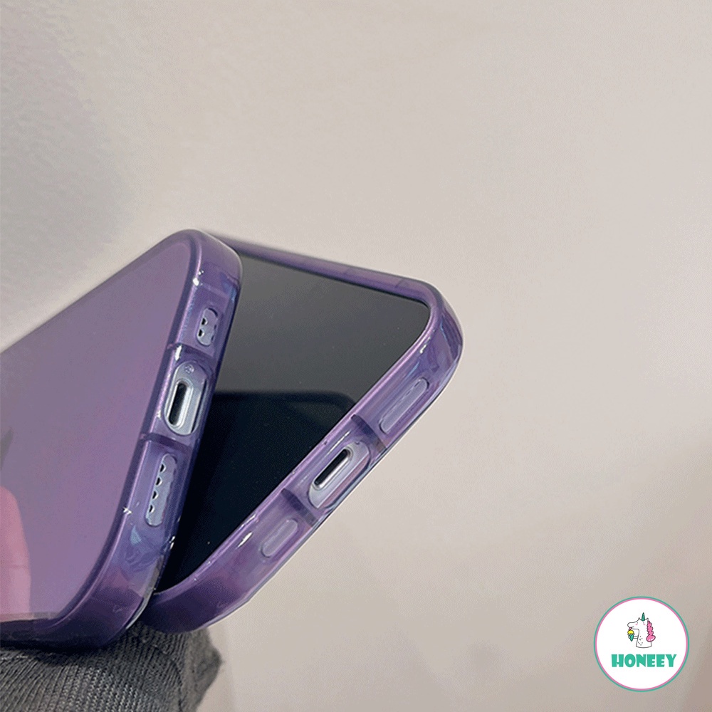 Casing Soft Case TPU Model Flip Warna Ungu Violet Untuk IPhone 14 13 12 11 Pro Max